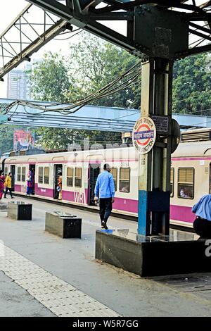 Mahim Junction Railway Station road Mumbai Maharashtra India Asia Stock Photo