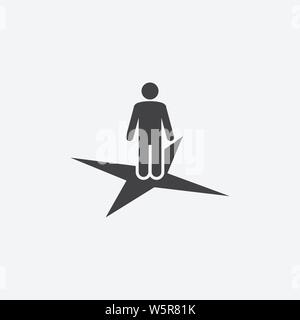Coordination glyph icon. Monochrome style design simple element. Black color coordination icon for web and mobile. Project Management collection Stock Vector