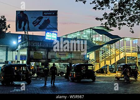 Khar Road Railway Station entrance Mumbai Maharashtra India Asia Stock Photo