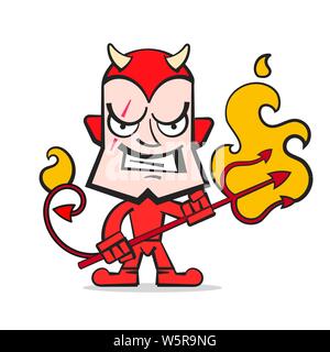 Evil Imp Colored Icon. Element For Mobile Concept And Web Apps Illustration Stock Vector
