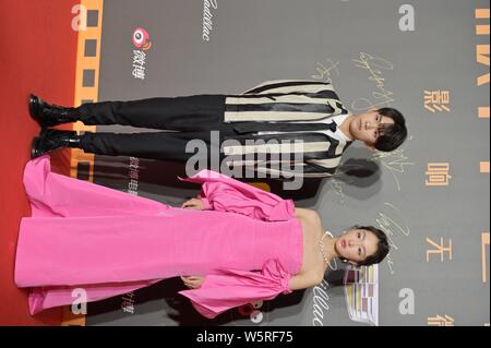 Chinese actress Zhou Dongyu arrives on the red carpet for 2019