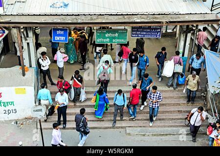 Borivali Railway Station Mumbai Maharashtra India Asia Stock Photo