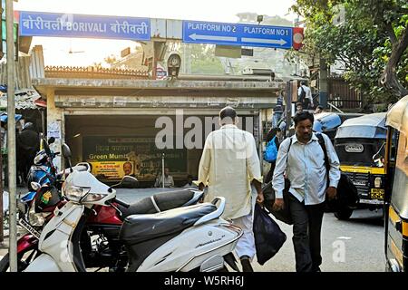 Borivali Railway Station Mumbai Maharashtra India Asia Stock Photo