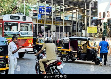 Dahisar Railway Station entry Bombay Mumbai Maharashtra India Asia Indian railway station Stock Photo