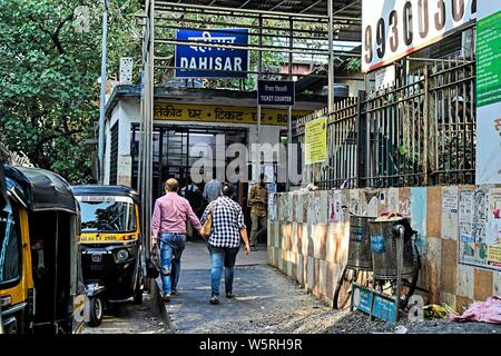 Dahisar Railway Station entry Mumbai Maharashtra India Asia Stock Photo