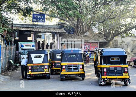 Naigaon Railway Station entrance Mumbai Maharashtra India Asia Stock Photo