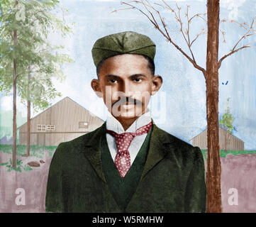 Mahatma Gandhi as a lawyer in South Africa circa 1905. Mohandas ...