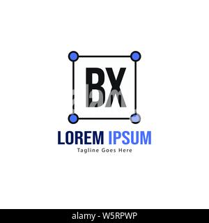 BX Letter Logo Design. Creative Modern BX Letters Icon Illustration design Stock Vector