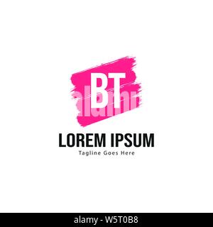 BT Letter Logo Design. Creative Modern BT Letters Icon Illustration design Stock Vector