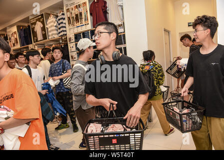 FILE--View of a Uniqlo store in Guangzhou city, south China's