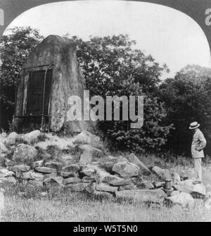 Remains of the Drake oil well near Titusville, Pennsylvania. 1926. Stock Photo