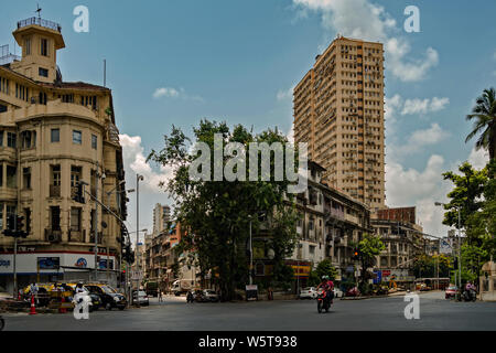 29 Apr 2014-opernhaus junction now pandit paluskar chowk mumbai maharashtra INDIA asia Stock Photo