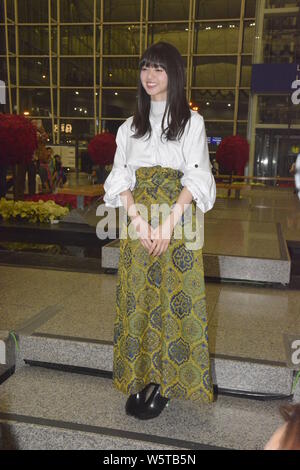 Asuka Saito of Japanese idol group Nogizaka46 is pictured as