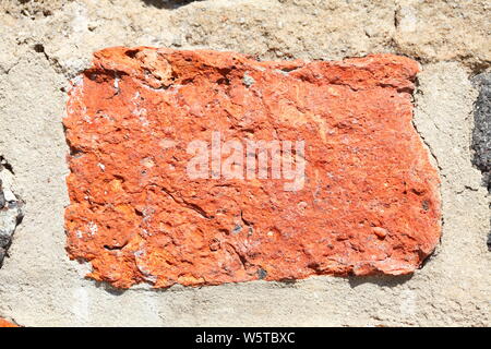 reddish brick wall, bricks, Backgound image Stock Photo