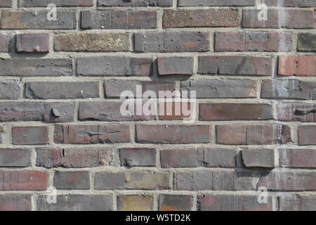 reddish brick wall, bricks, Backgound image Stock Photo