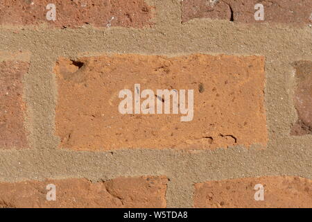 reddish brick wall, bricks, Backgound image Stock Photo