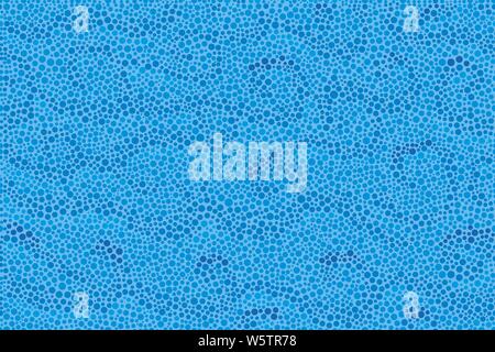Vector illustration. Curl template of flooding water seamless texture in blue. Stock Vector