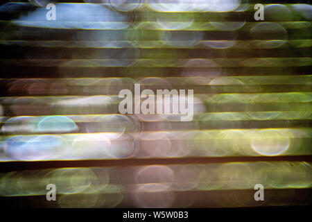 roll-up shutter bubble bokeh background Stock Photo