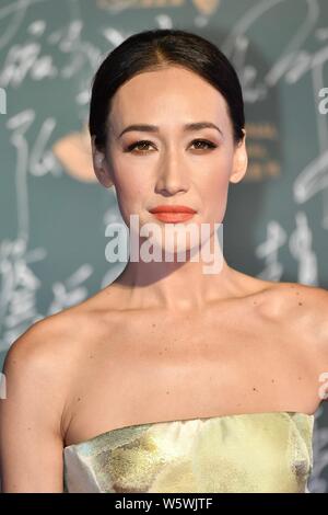 American actress and model Margaret Denise Quigley, professionally known as Maggie Q, arrives on the red carpet for the opening ceremony of the first Stock Photo