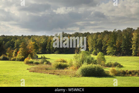 Landscape near Yasnaya Polyana - Bright Glade homestead. Tula oblast. Russia Stock Photo