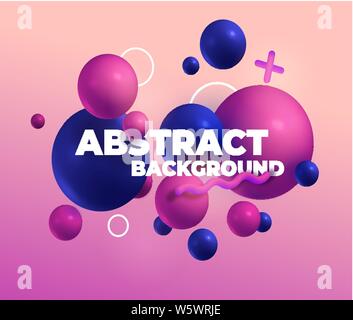 Multicolored decorative balls. Abstract vector illustration Stock Vector