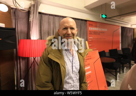 British historian and writer Simon Sebag Montefiore attends a signing event for his new book 'Sashenka' and reading salon 'The Turning of History and Stock Photo