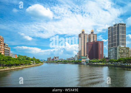 riverbank of the love river in Kaohsiung, Taiwan Stock Photo