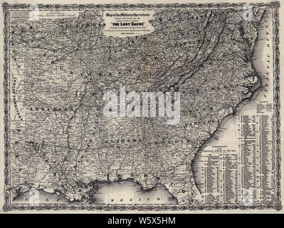 Civil War Maps 0924 Map of the military operations during the war of ...
