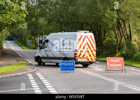 Bear Scotland van on A82 road closed near Tarbet due to road