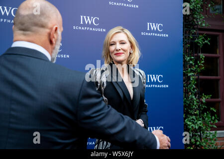 Australian actress Cate Blanchett attends a promotional event for IWC in Shanghai, China, 8 November 2018. Stock Photo