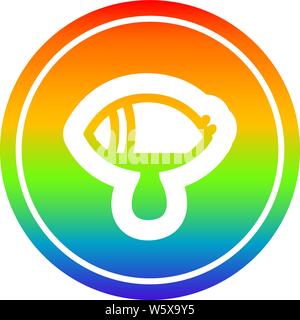 mystic eye crying blood circular icon with rainbow gradient finish ...