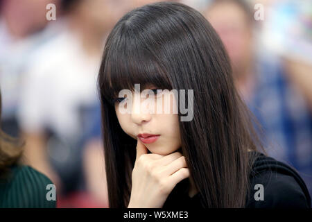 Asuka Saito of Japanese idol group Nogizaka46 is pictured as she