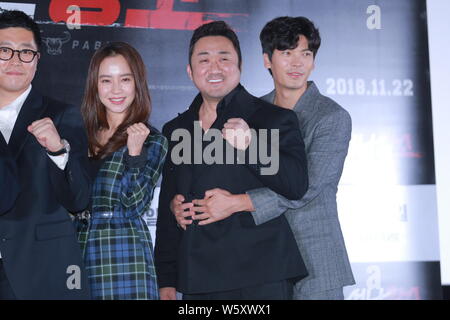 (From right) Korean-American actor Ma Dong-seok, also known as Don Lee ...