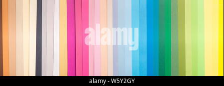 Different colors palette for showing on presentation of dyes Stock Photo