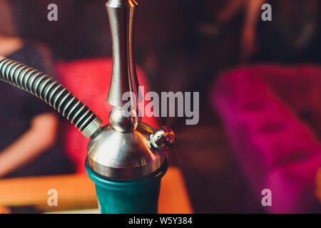 Part of a hookah in the arabic restaurant. Stock Photo