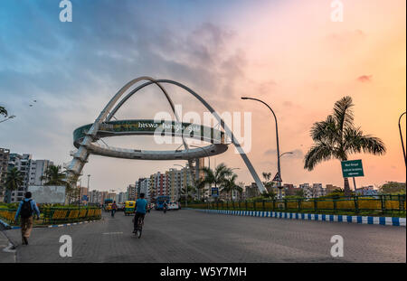 Biswa Bangla gate or Kolkata Gate at New Town on the main arterial road ...