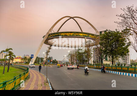 Biswa Bangla gate or Kolkata Gate at New Town on the main arterial road, Kolkata, India Stock Photo