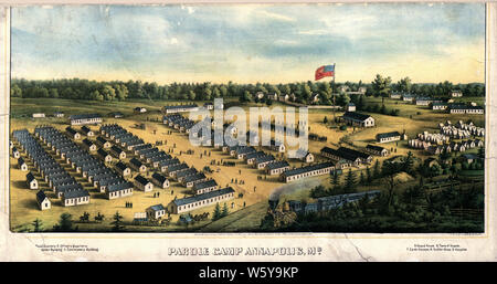 Civil War Maps 1240 Parole Camp Annapolis M'd Rebuild and Repair Stock Photo