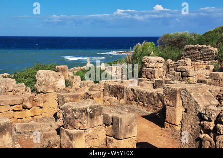 Tipaza Roman ruins in Algeria, Africa Stock Photo