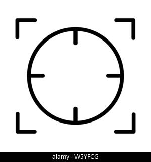 Goal reticle icon. Outline goal reticle vector icon for web design ...