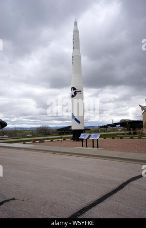 Minuteman II ICBM Missile Stock Photo