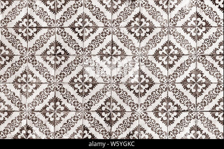 Background of vintage ceramic tiles Stock Photo