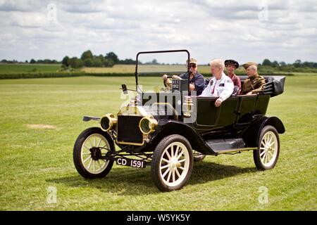 1912 Ford Model T tourer taking part in Shuttleworth vehicle parade on the 7th July 2019 Stock Photo