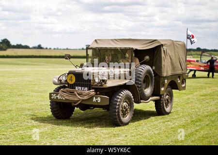 Dodge WC52 3/4 Ton Truck at Shuttleworth Military Airshow on the 7th July 2019 Stock Photo