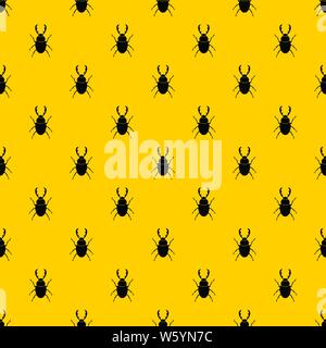 Stag beetle pattern vector Stock Vector