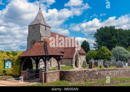 The  Anglican St Nicholas Church, West Itchenor, Chichester Harbour, Chichester, West Sussex, England, United Kingdom Stock Photo