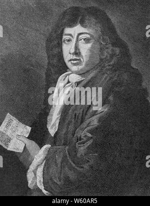 Samuel Pepys (1633-1703), c1666. After John Hayls (1600-1679). Samuel Pepys, administrator of the navy of England and Member of Parliament most famous for the diary he kept for a decade whilst still a relatively young man. Stock Photo