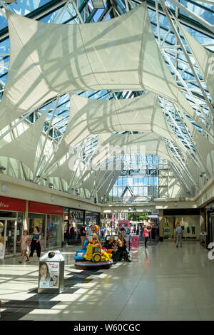 Kings Walk shopping Mall in Gloucester city Center; Gloucestshire UK Stock Photo