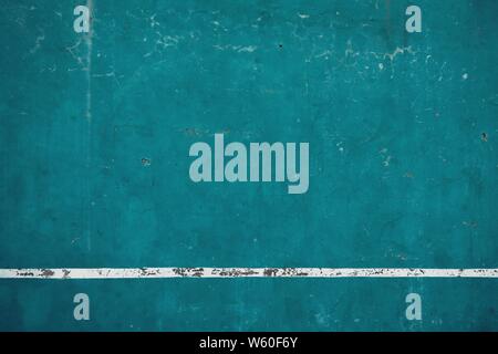 Beautiful blue marble wall with a white line background Stock Photo