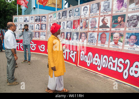 Kolkata, India. 30th July, 2019. Supporters and Comrades from different parts of INDIA at Mass Convention of CPI(ML) at KOLKATA Credit: Amlan Biswas/Pacific Press/Alamy Live News Stock Photo